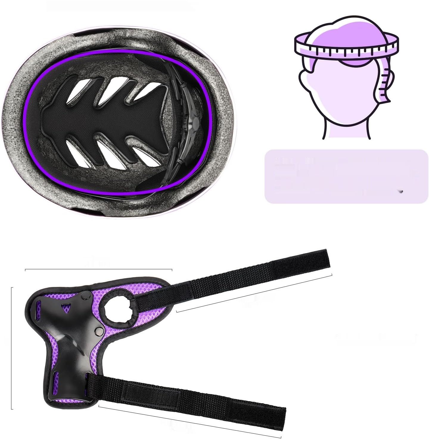 Zestaw ochraniaczy dla dzieci ValueTalks – kask rowerowy i komplet 7częściowy