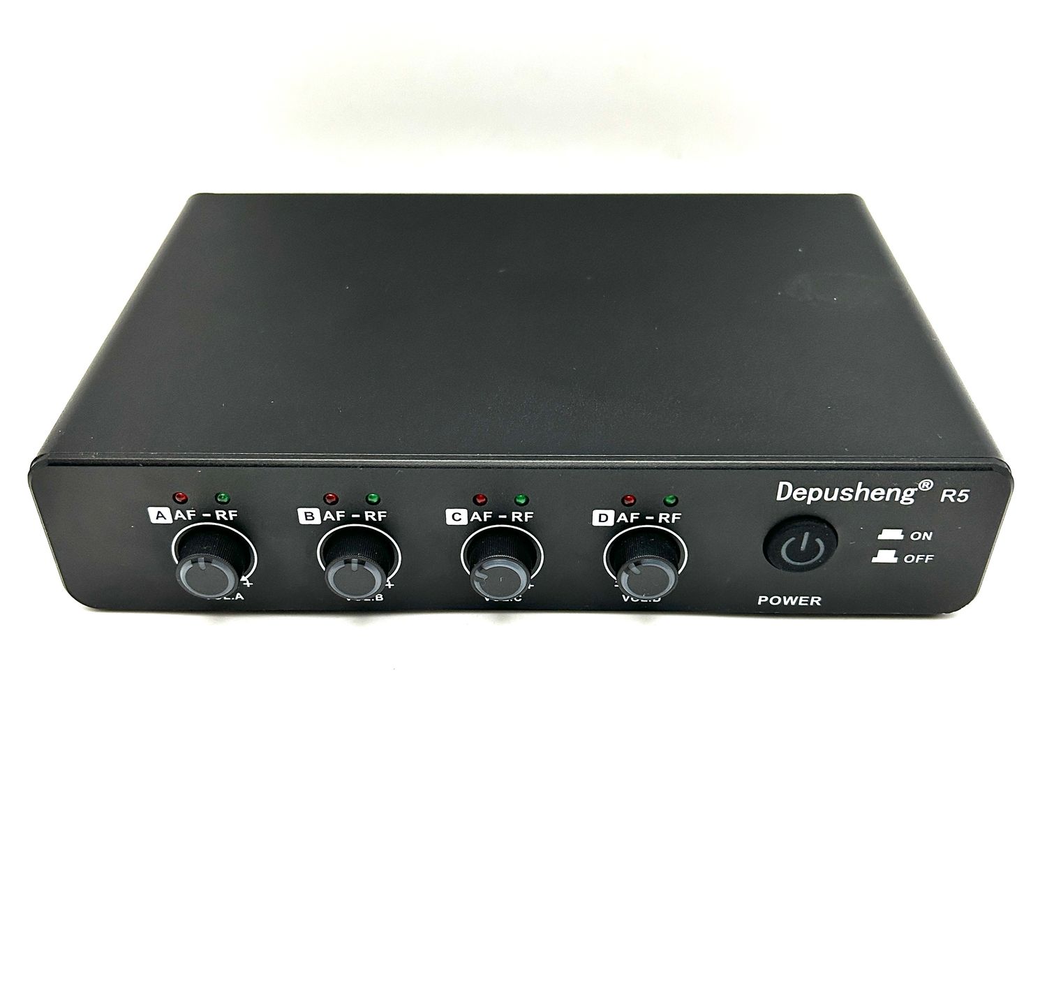 Depusheng R5 – Bezprzewodowy system mikrofonowy UHF z 4 mikrofonami ręcznymi