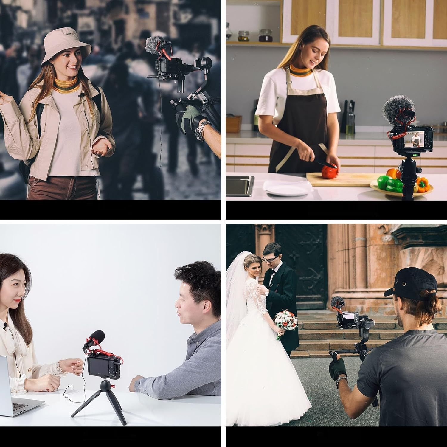 SMALLRIG 3468-CF – uniwersalny mikrofon wideo stereo z mocowaniem przeciwwstrząsowym