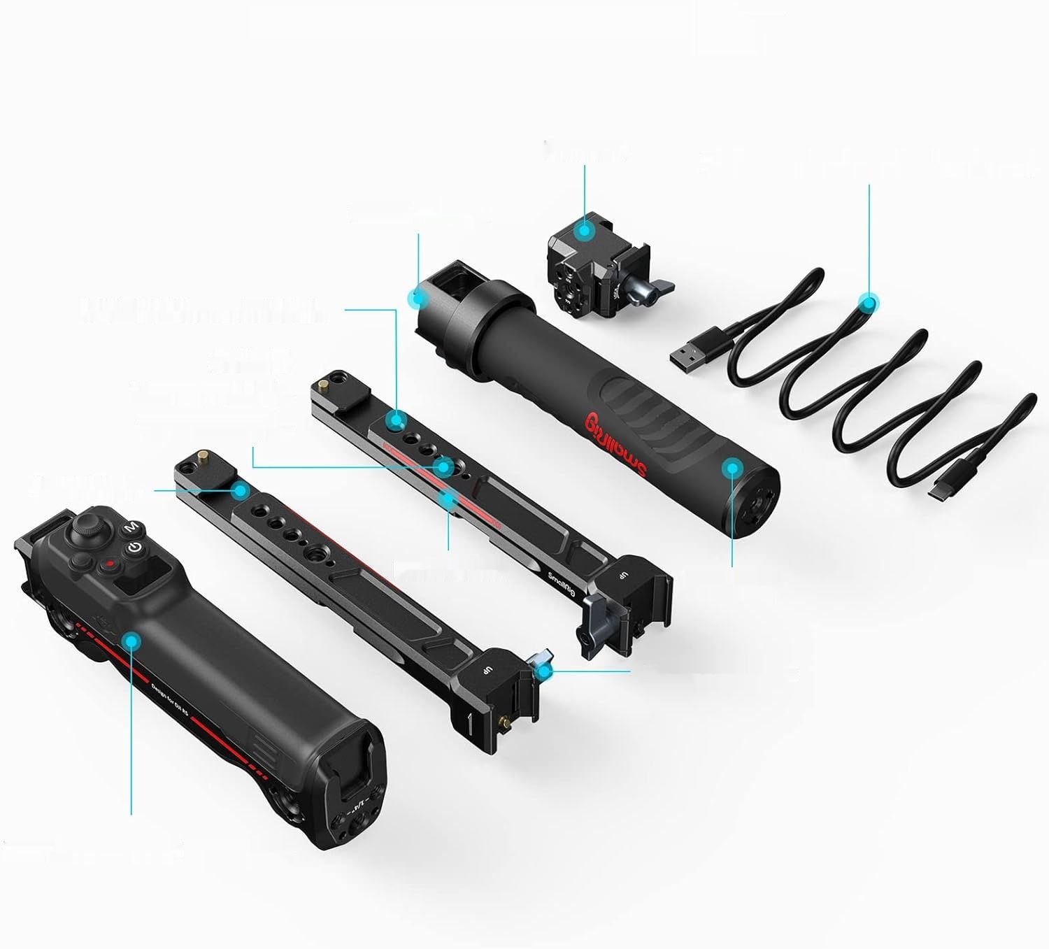 SmallRig Bezprzewodowy Podwójny Uchwyt Sterujący do gimbala DJI RS 3 Pro / RS 2 Gimbal – 3954