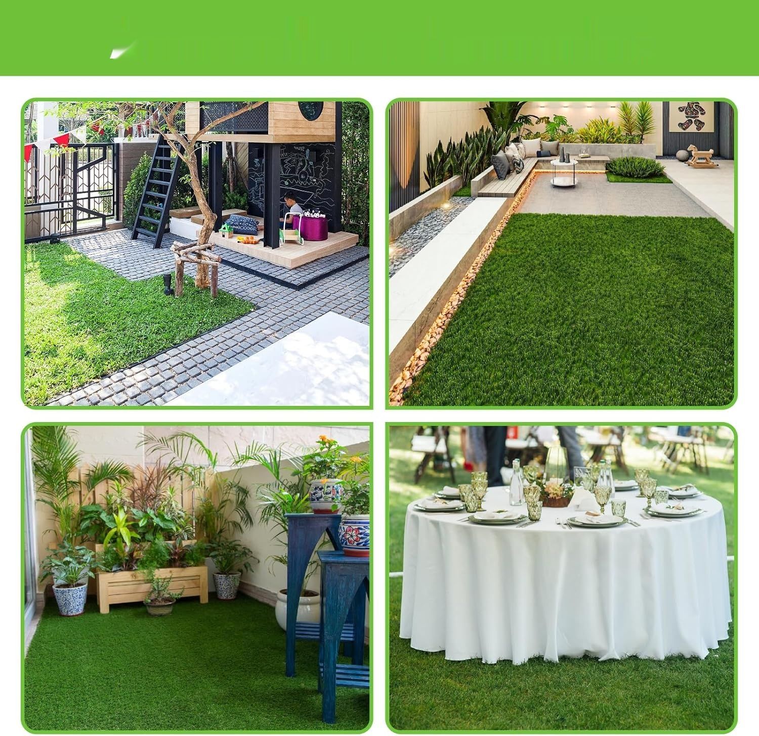 Sztuczna trawa bimiti 200 x 300 cm – dywan trawnikowy na balkon, taras i do ogrodu