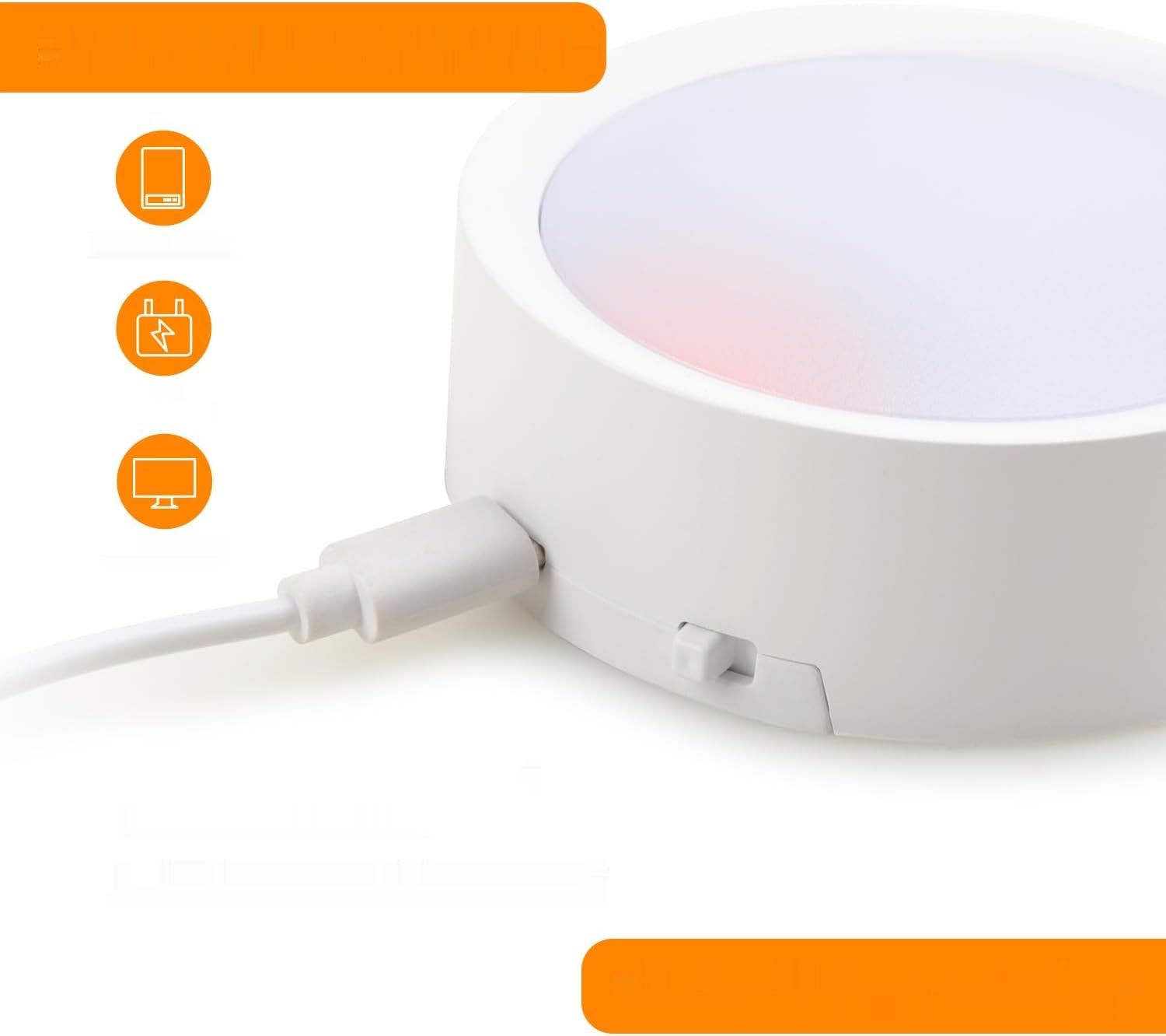 Zestaw 2 wpuszczanych lamp LED RGBW z pilotem, bezprzewodowych, z akumulatorem