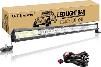 Willpower 24'' 216W LED Light Bar z uchwytem magnetycznym i wiązką przewodów 12V/24V