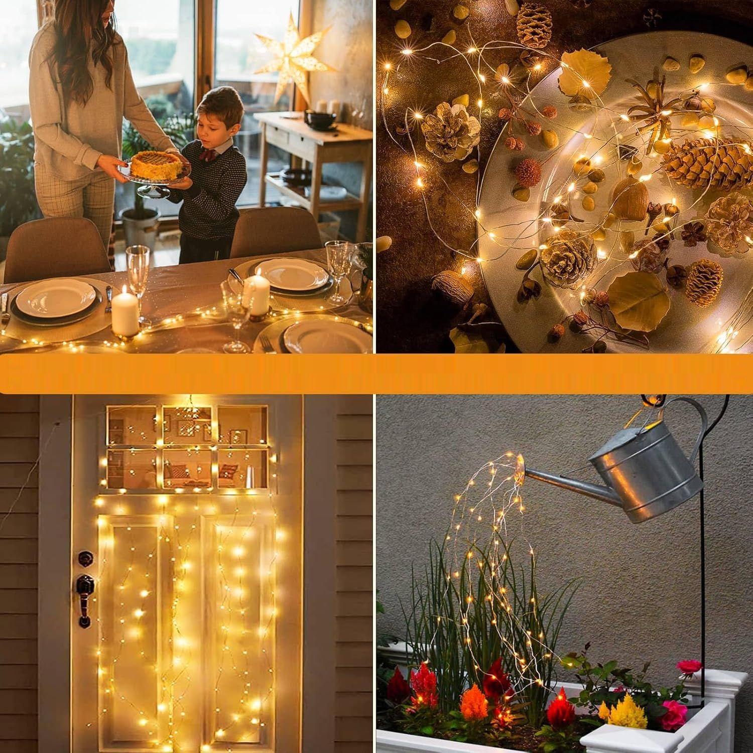 Dekofun Lichtzweif 1 m, 100 LED-ów, oświetlenie świąteczne na prąd