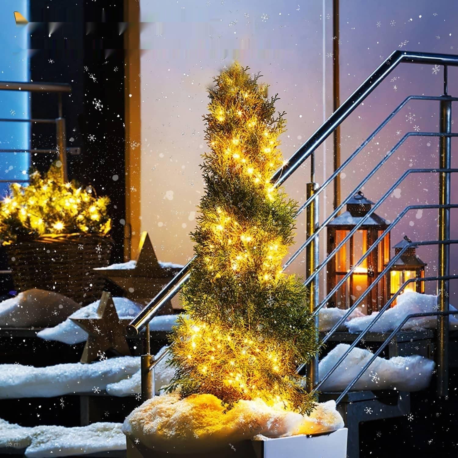 Dekofun Lichtzweif 1 m, 100 LED-ów, oświetlenie świąteczne na prąd