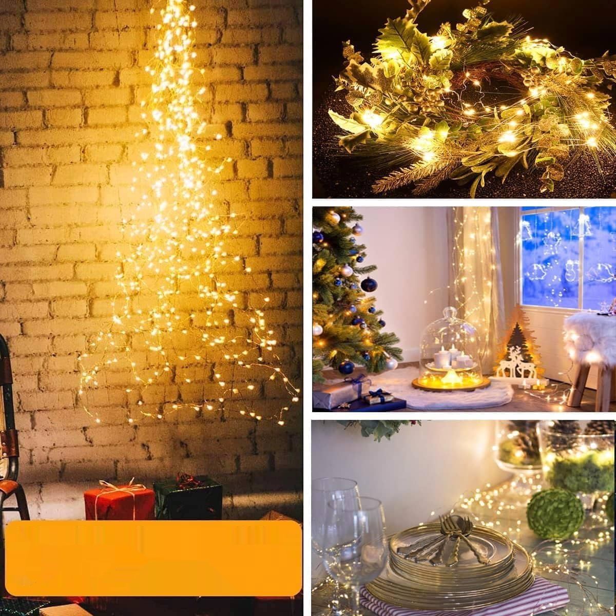 Dekofun Lichtzweif 1 m, 100 LED-ów, oświetlenie świąteczne na prąd