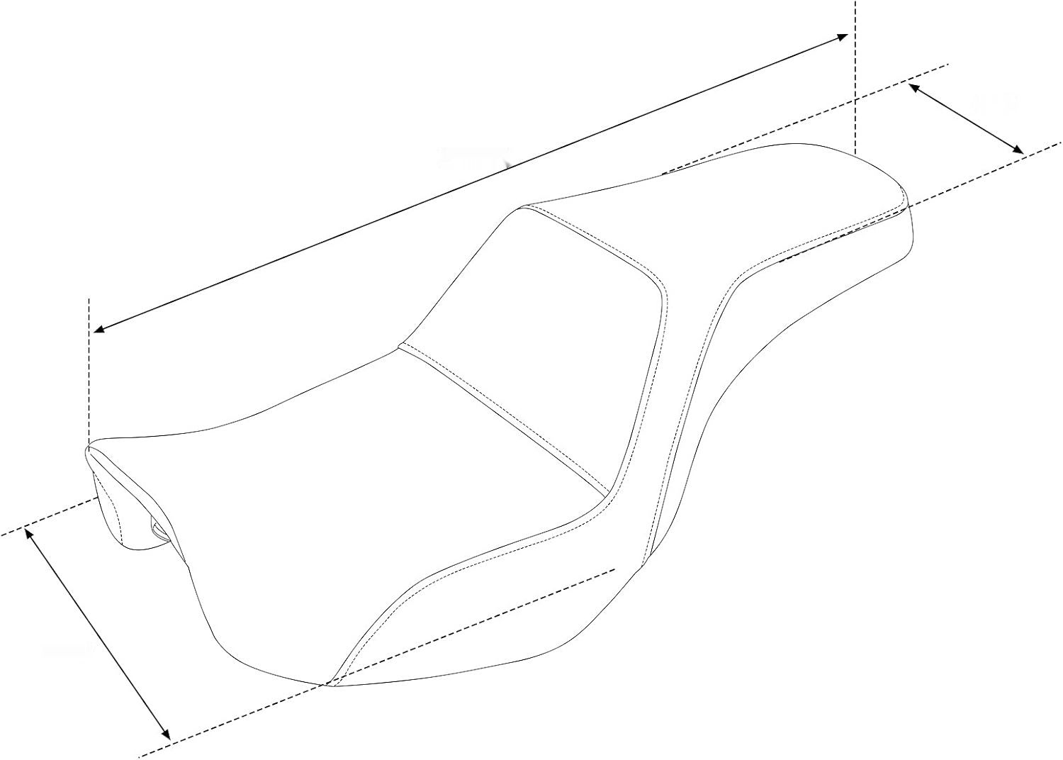 TCMT siedzenie kierowcy i pasażera do Harley-Davidson Dyna 2006–2017