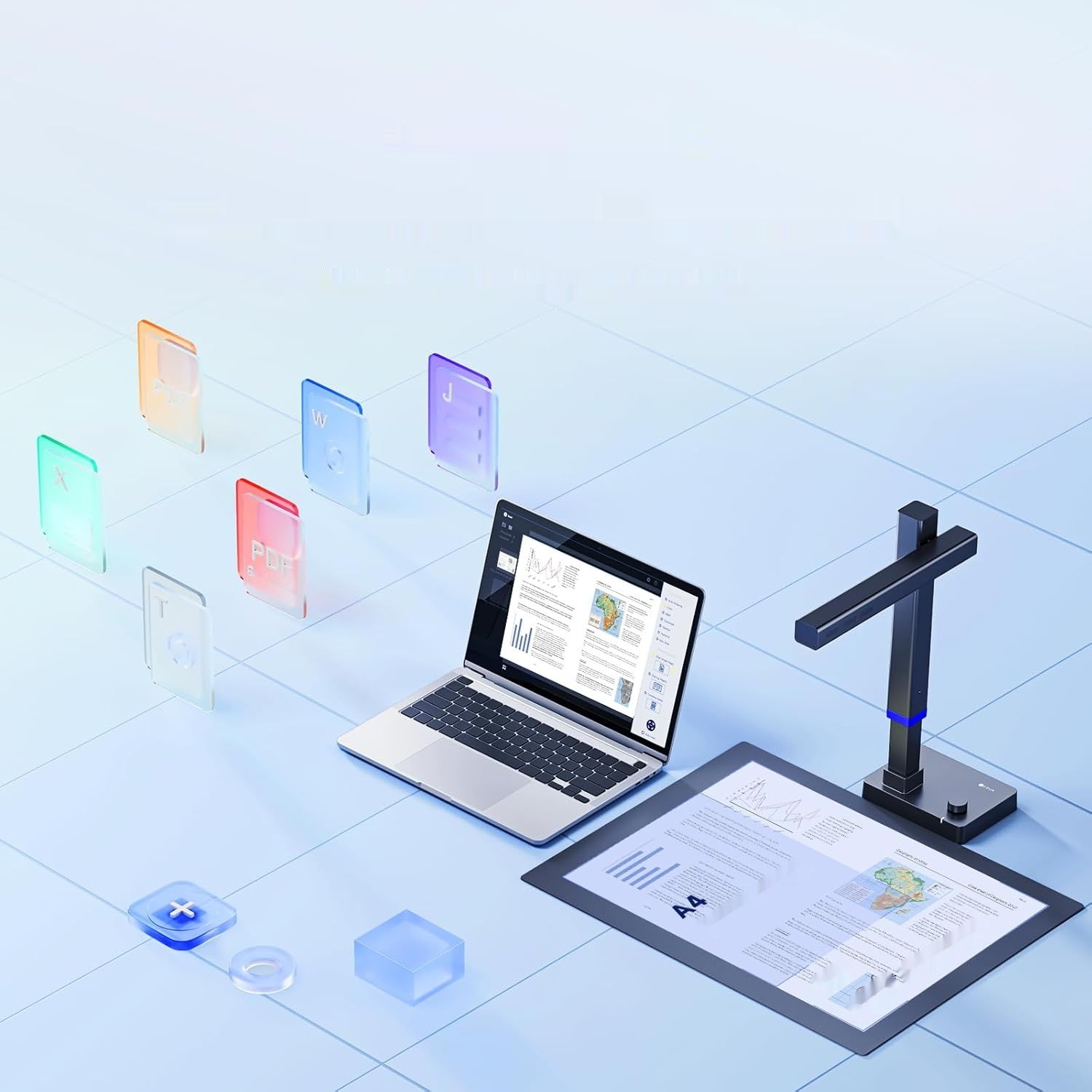 CZUR Shine Ultra 13MP – przenośny skaner dokumentów i książek A3