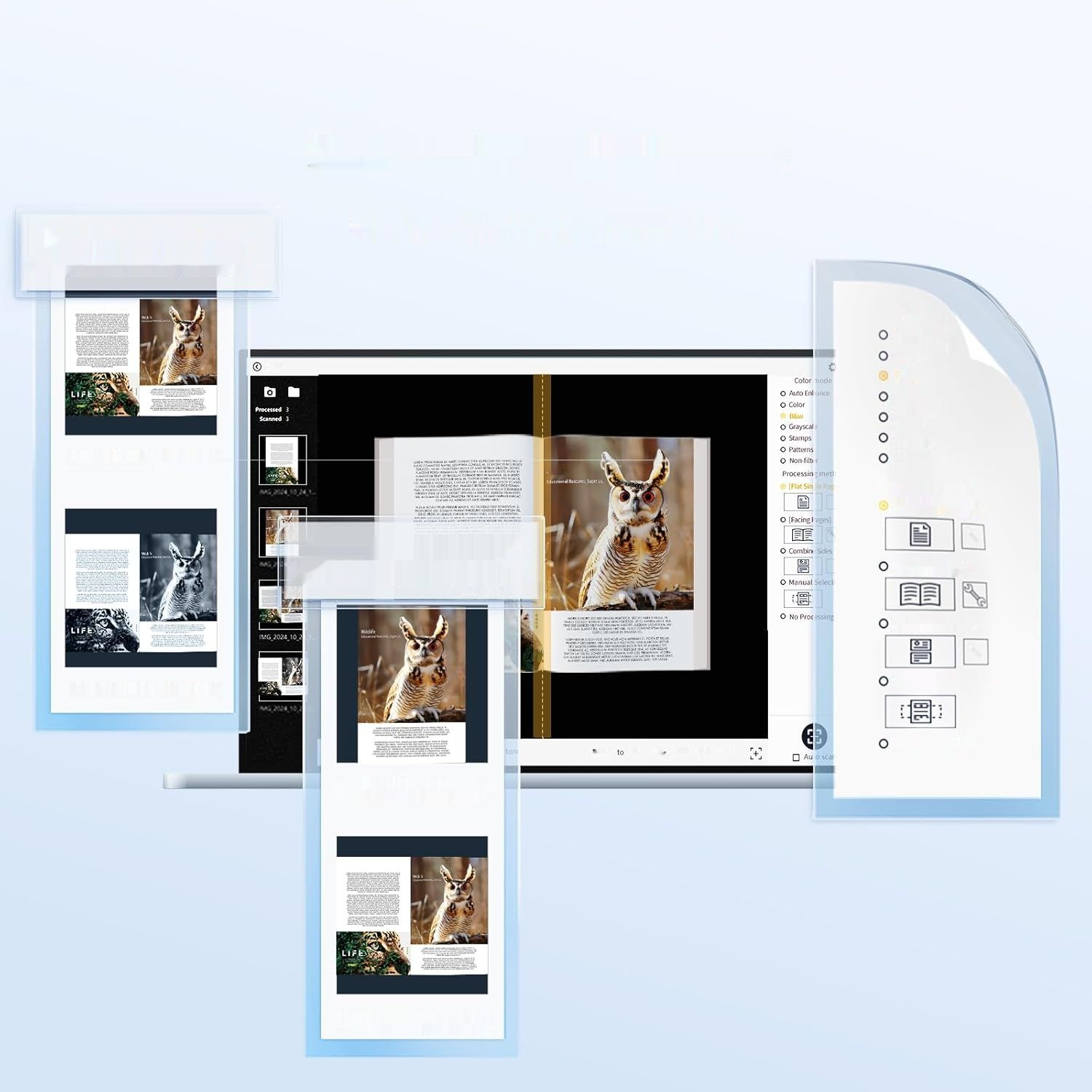 CZUR Shine Ultra 13MP – przenośny skaner dokumentów i książek A3