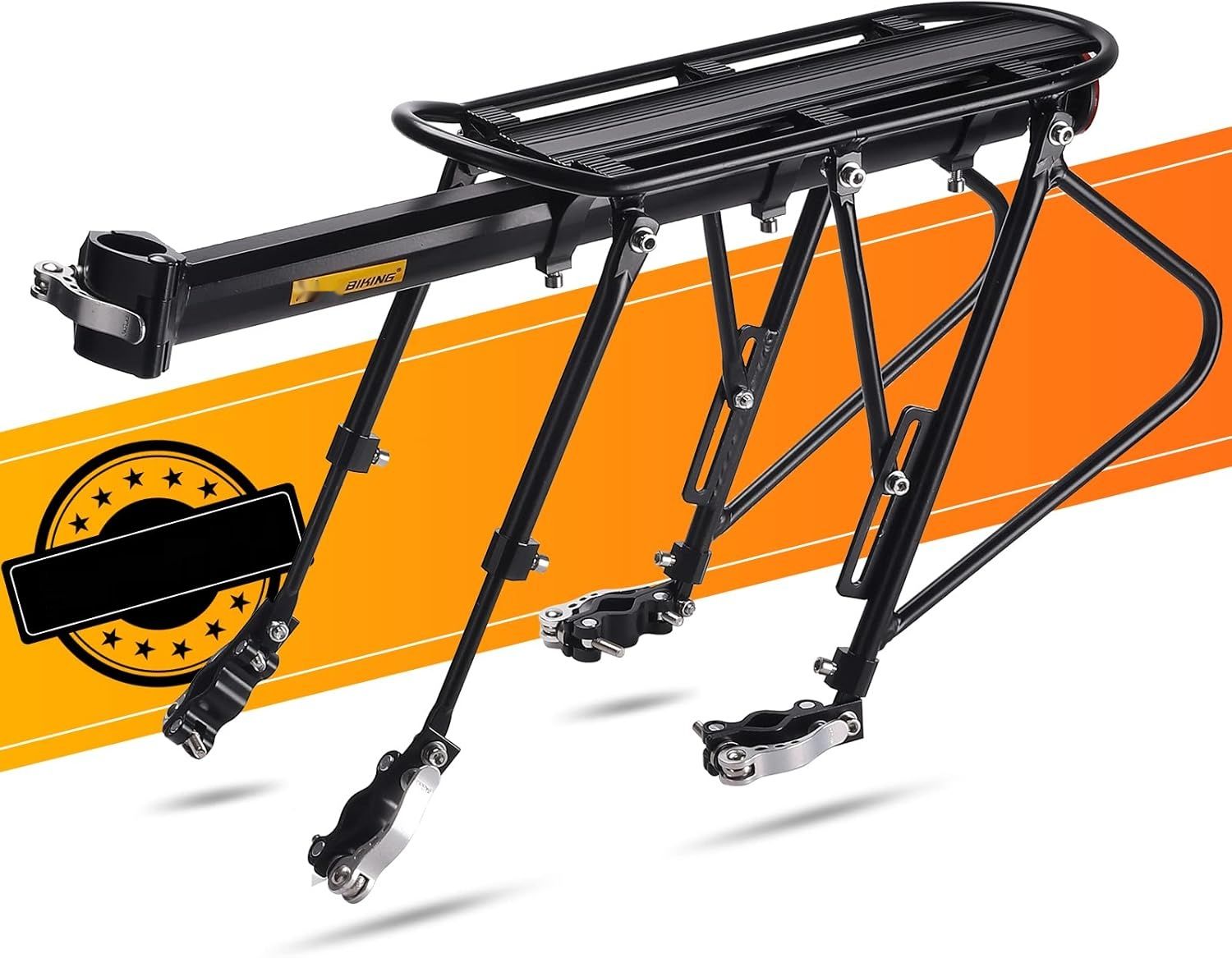 CHIMONA Bagażnik rowerowy z szybkozamykaczem, regulowany, z odblaskiem