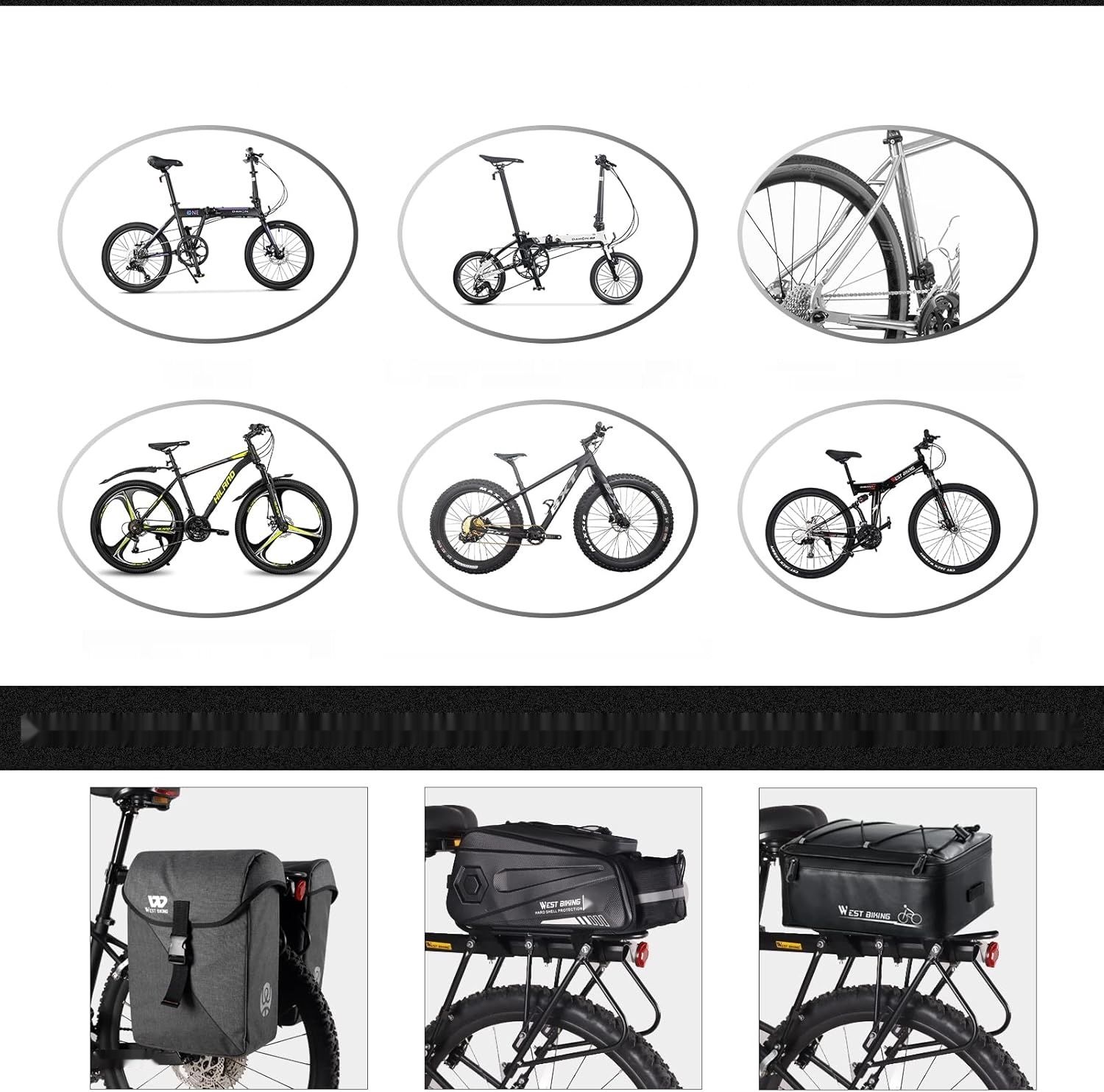 CHIMONA Bagażnik rowerowy z szybkozamykaczem, regulowany, z odblaskiem