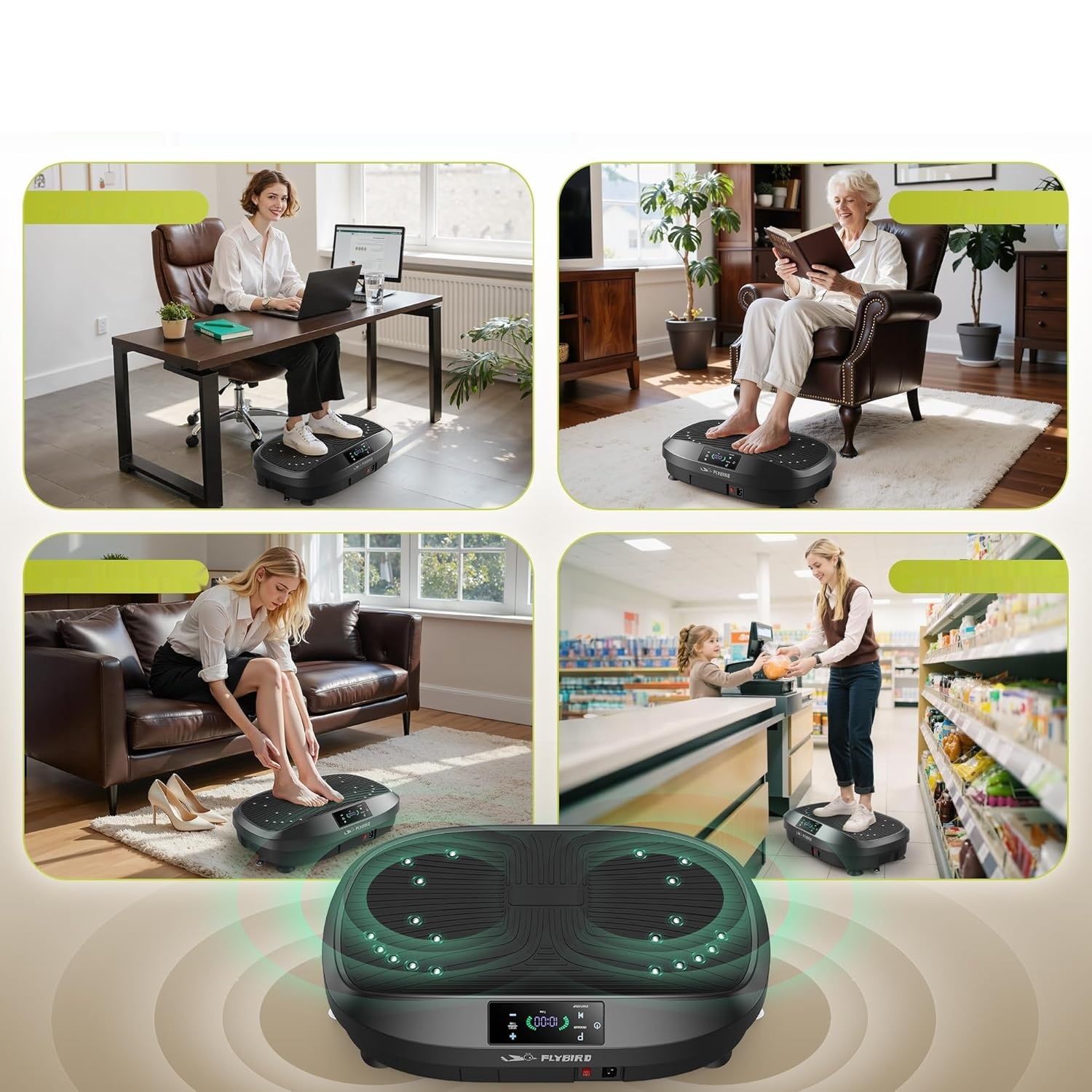 FLYBIRD platforma wibracyjna, 120 regulowan, do 150 kg udźwigu