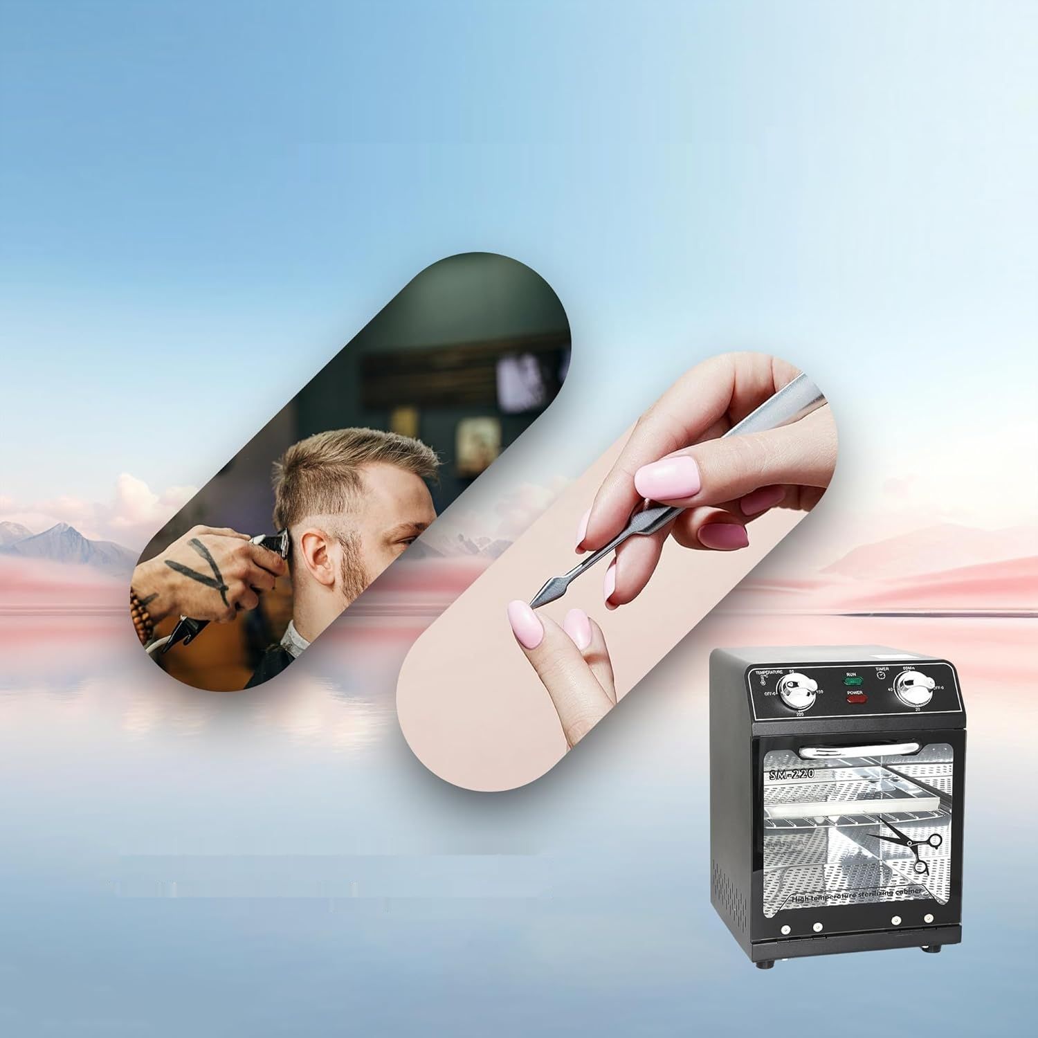 Henlivy Sterylizator wysokotemperaturowy 0–220°C z timerem SM220