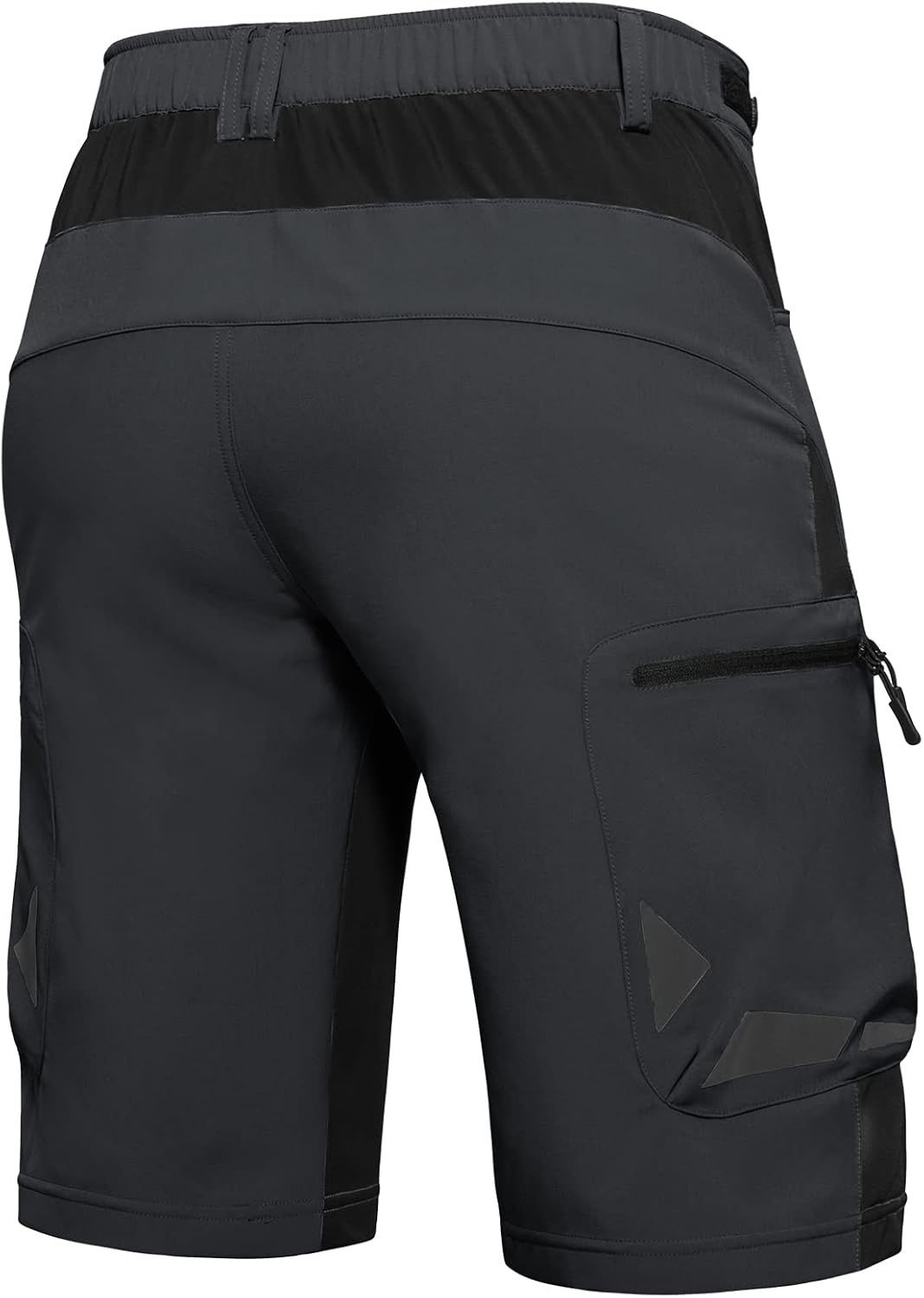 Hiauspor męskie krótkie spodnie rowerowe górskie, szorty rowerowe MTB, Rozmiar: S