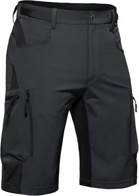 Hiauspor męskie krótkie spodnie rowerowe górskie, szorty rowerowe MTB, Rozmiar: S