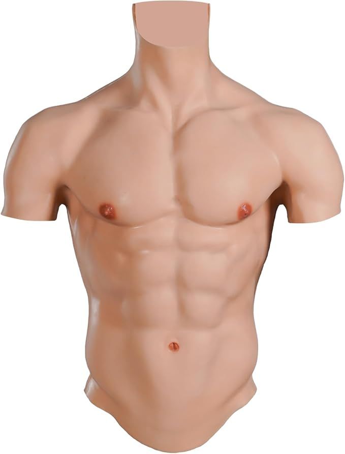 KUMIHO kostium imitujący muskularny, wyrzeźbiony tors dla mężczyzn, kostium kulturysty, realistyczny