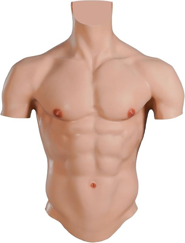 KUMIHO kostium imitujący muskularny, wyrzeźbiony tors dla mężczyzn, kostium kulturysty, realistyczny