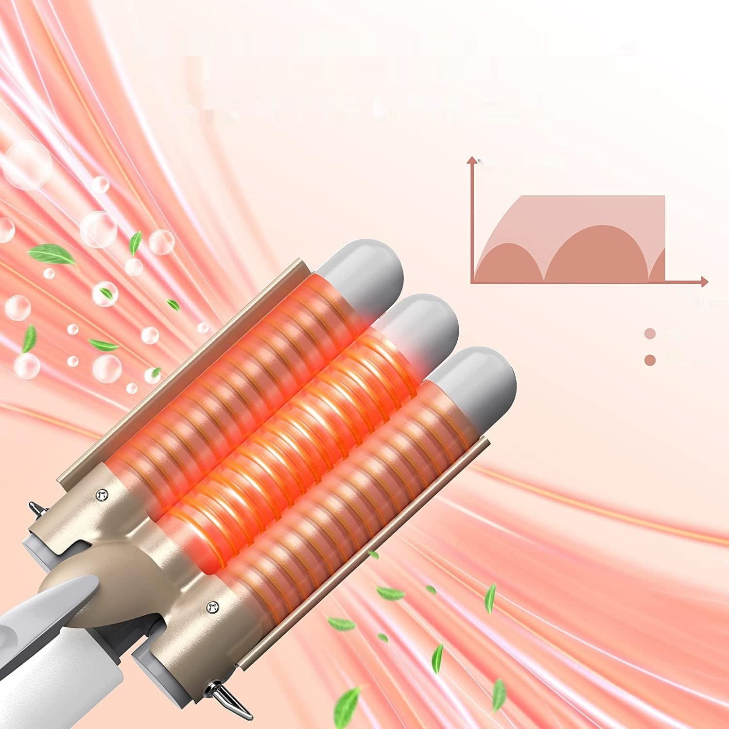 Potrójna lokówka do włosów 3 w 1 – falownica do włosów – 25 mm lokówka