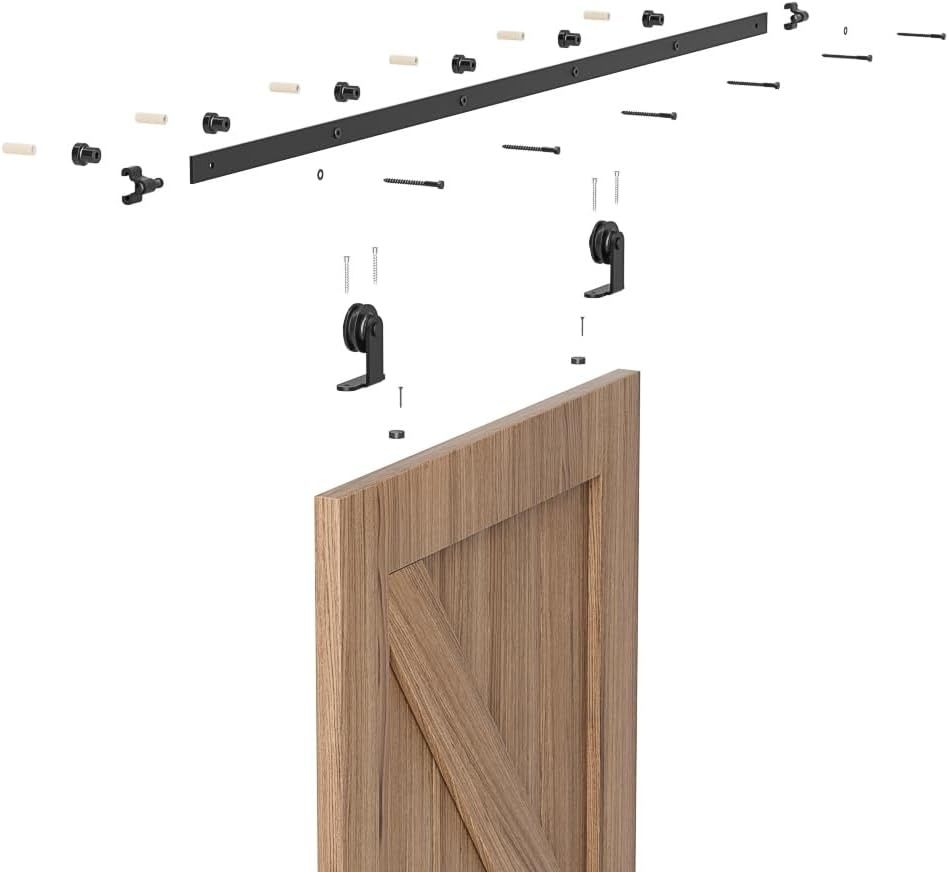 CCJH zestaw szyn do drzwi przesuwnych 6,6 FT/201 cm
