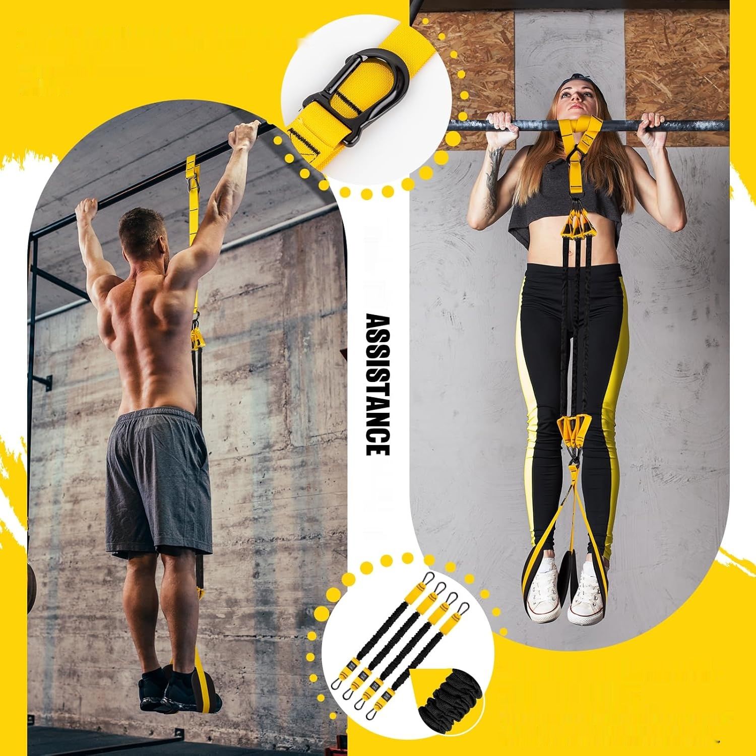 COFOF pasy do podciągania, wytrzymałe taśmy oporowe do podciągania z