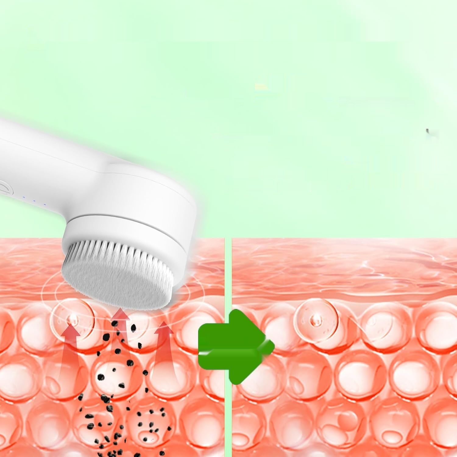 Szczoteczka do oczyszczania twarzy, elektryczny, ładowany oczyszczacz