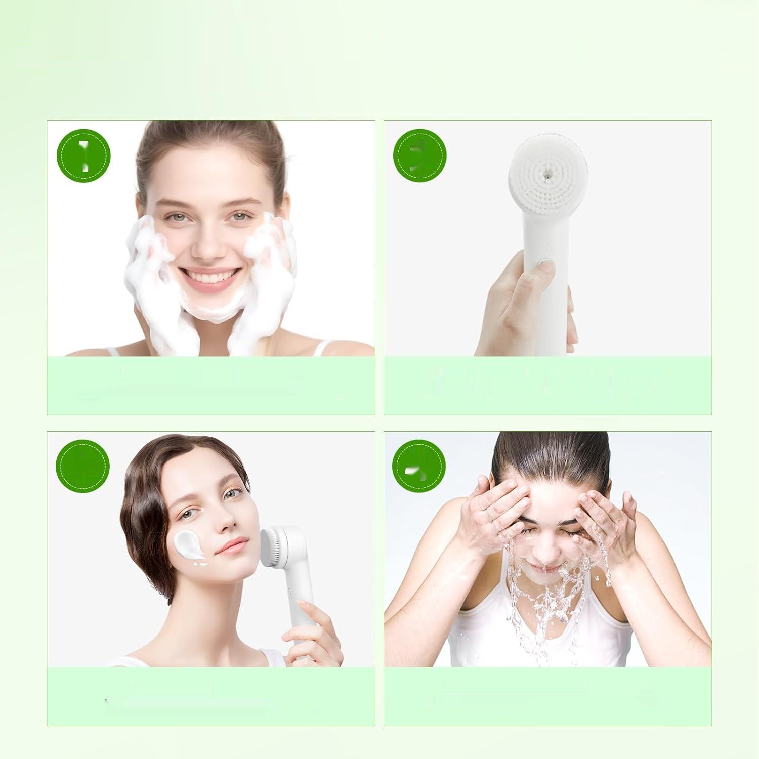 Szczoteczka do oczyszczania twarzy, elektryczny, ładowany oczyszczacz