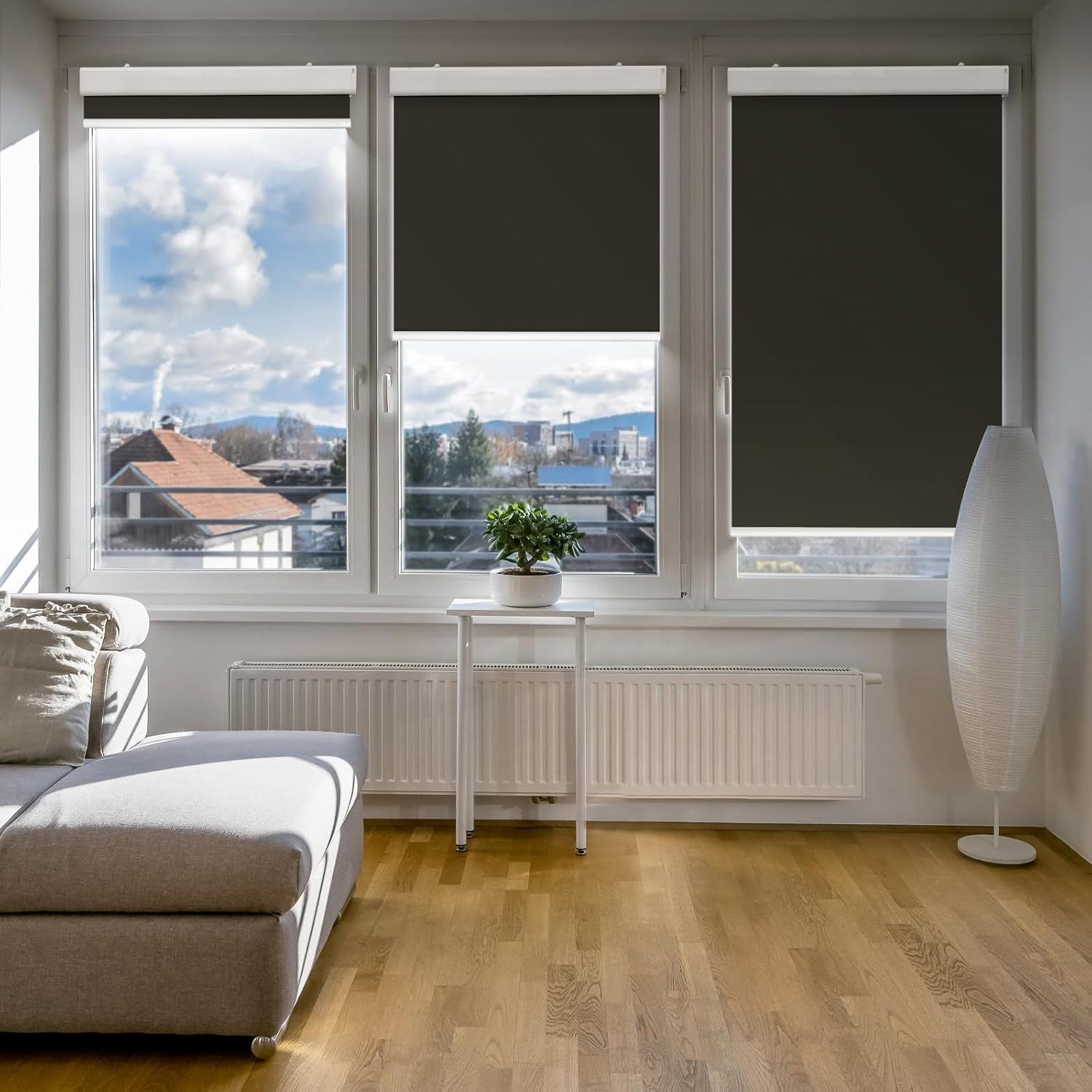 DENFOON Inteligentna elektryczna roleta, 90 cm x 170