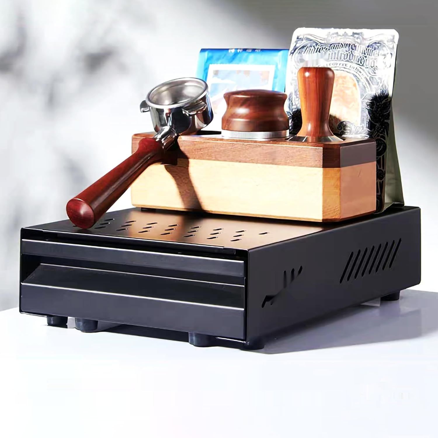 Pudełko do stukania kawy Espresso (czarne)