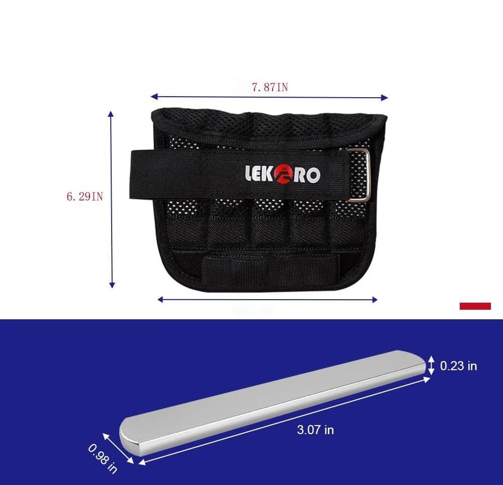 LEKÄRO regulowane obciążniki na nadgarstki i kostki 2,2 lbs (1 para)