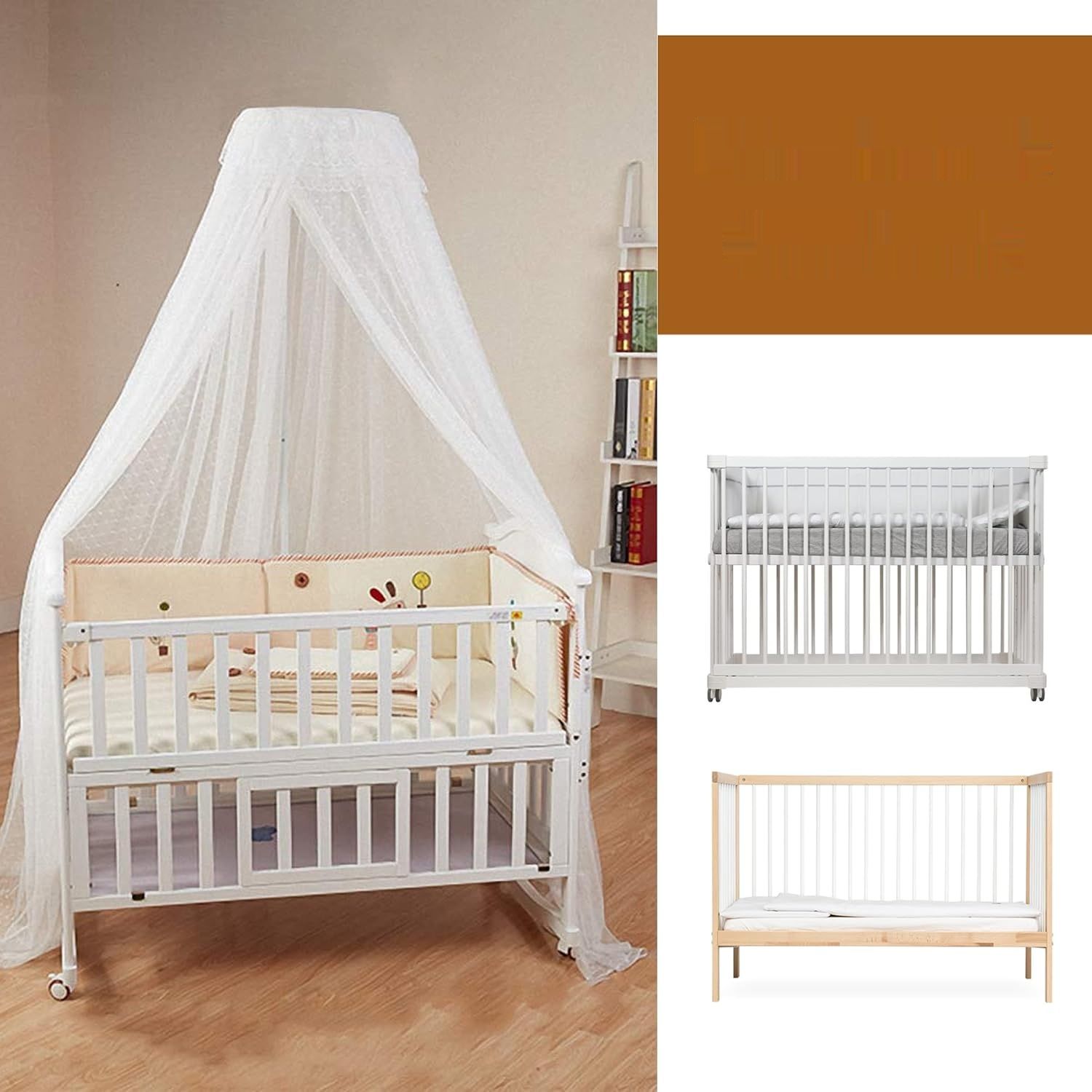 GAESHOW – regulowany stojak do baldachimu i moskitiery do łóżeczka dziecięcego