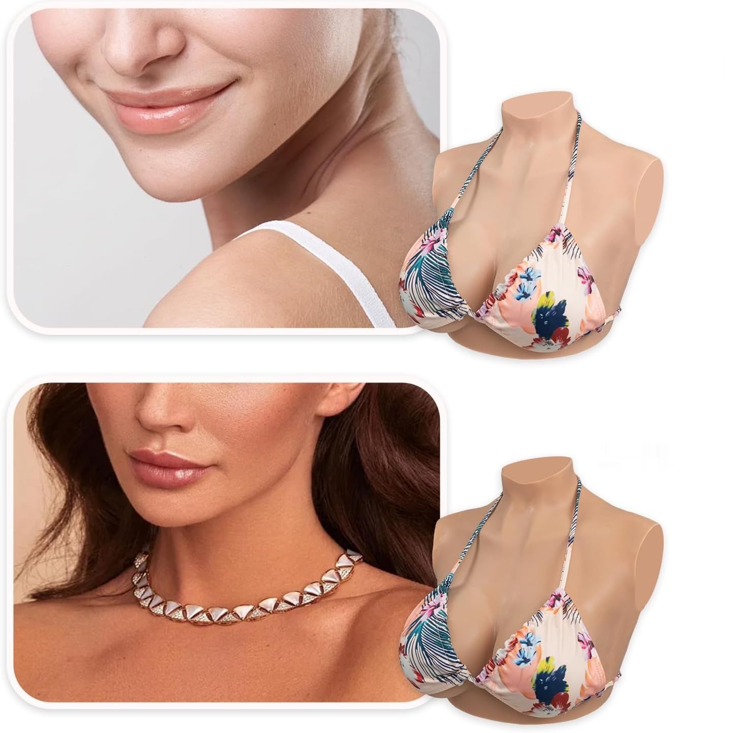 KUMIHO silikonowe piersi B Cup – realistyczne piersi dla crossdresserów i po mastektomii