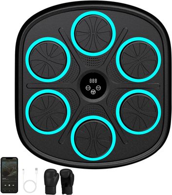 Music Boxing Machine AHWOiHS QJBYIC81 – Muzyczna maszynka bokserska na ścianę z rękawicami