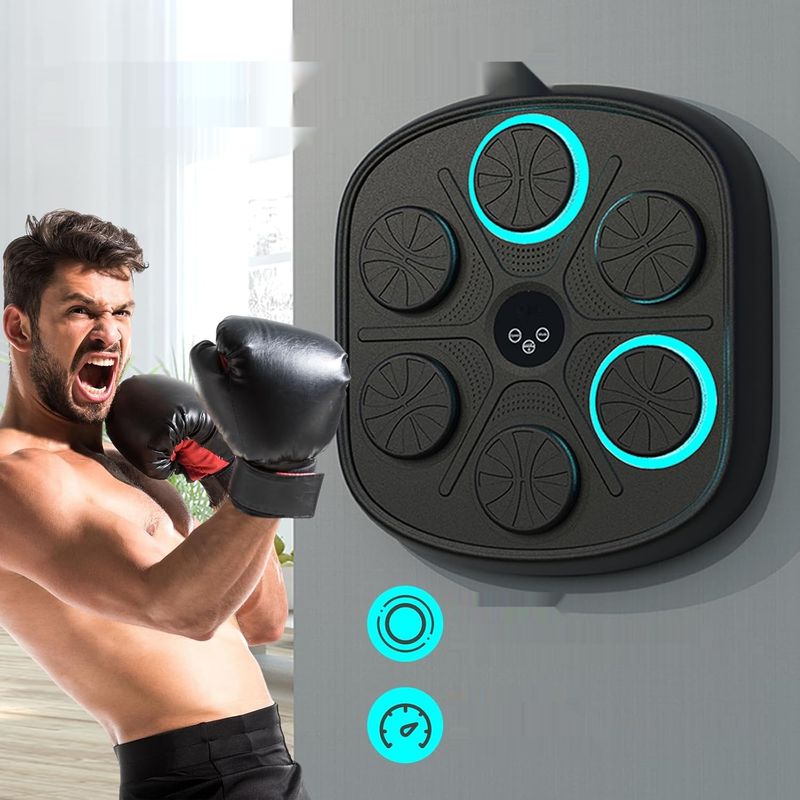 Music Boxing Machine AHWOiHS QJBYIC81 – Muzyczna maszynka bokserska na ścianę z rękawicami