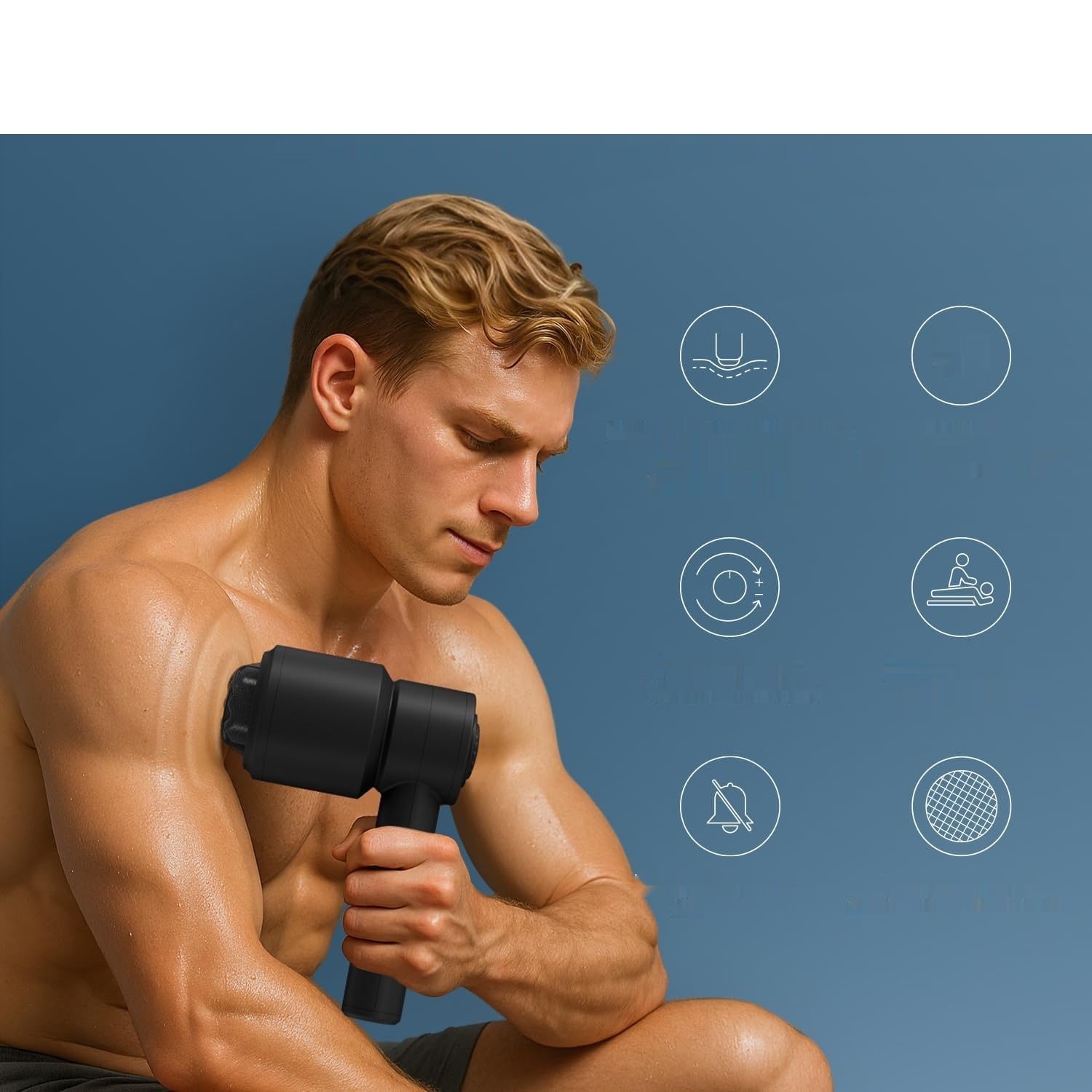 VOYOR-HEALTH CM410 – Elektryczny masażer antycellulitowy z 5 głowicami, bezprzewodowy, czarny