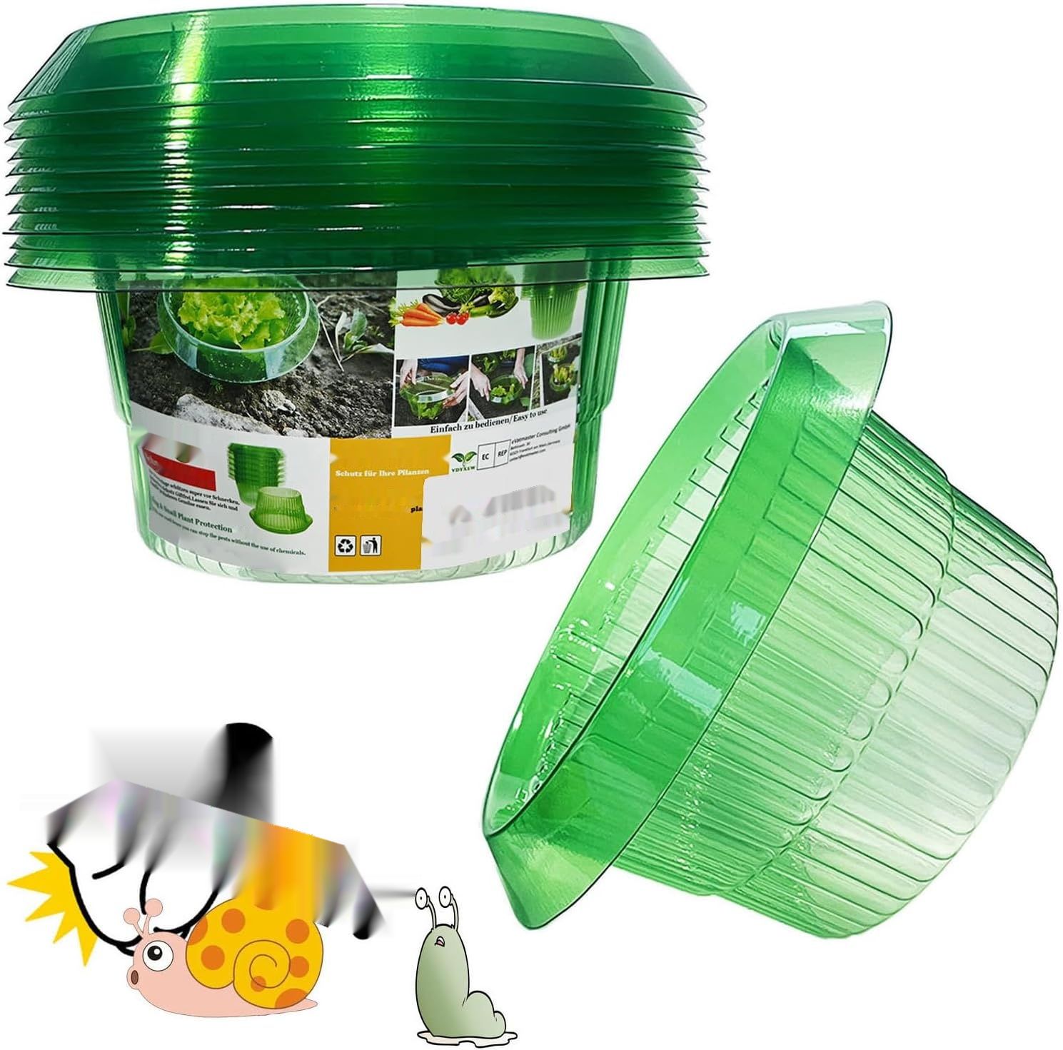 Ulepszony wzmocniony kołnierz przeciw ślimakom dla Twoich roślin sałty