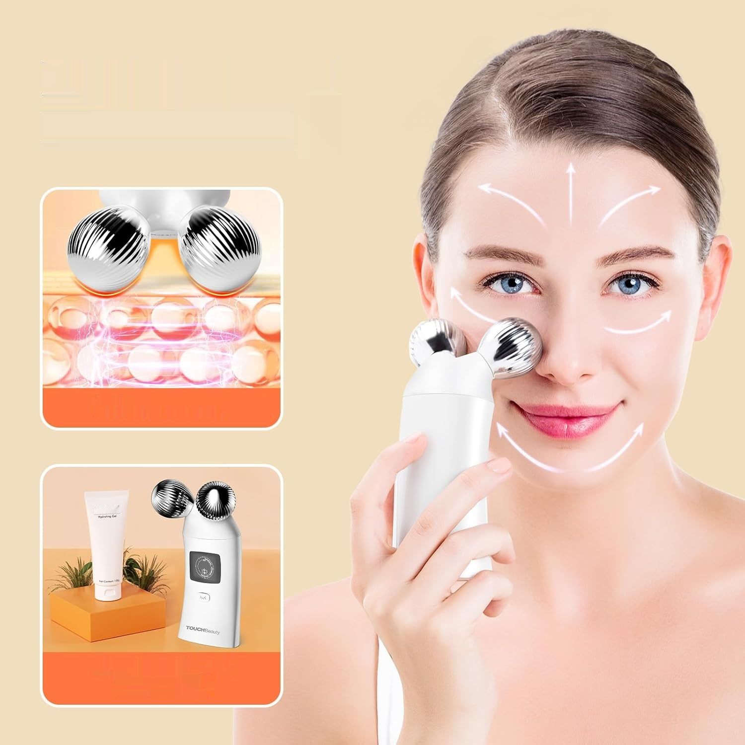 TOUCHBeauty AG-1767 – urządzenie do fototerapii LED 3 w 1 z mikoprądami