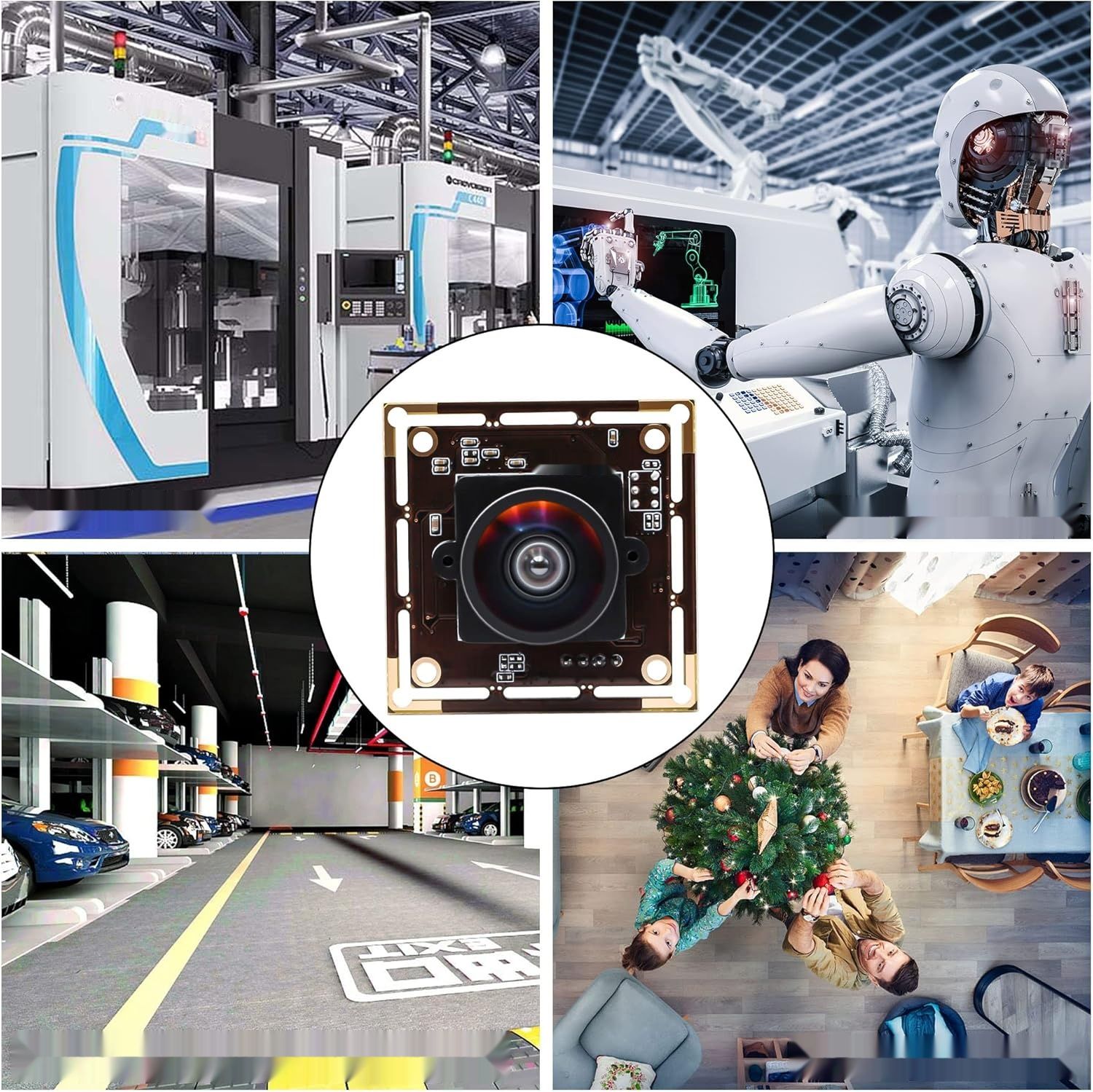 Svpro Kamera USB 16 MP z obiektywem szerokokątnym 120° do komputera i drukarki 3D