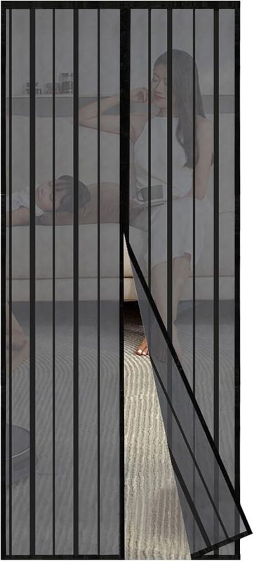 Zmienić foto na biały !!!! Sekey siatka magnetyczna na drzwi balkonowe bez wiercenia, zasłona ضدk