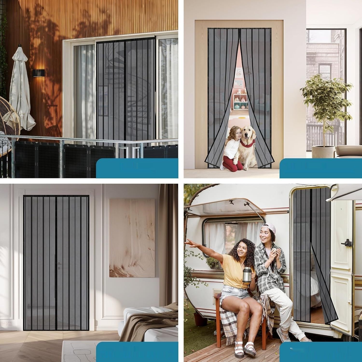 Zmienić foto na biały !!!! Sekey siatka magnetyczna na drzwi balkonowe bez wiercenia, zasłona ضدk