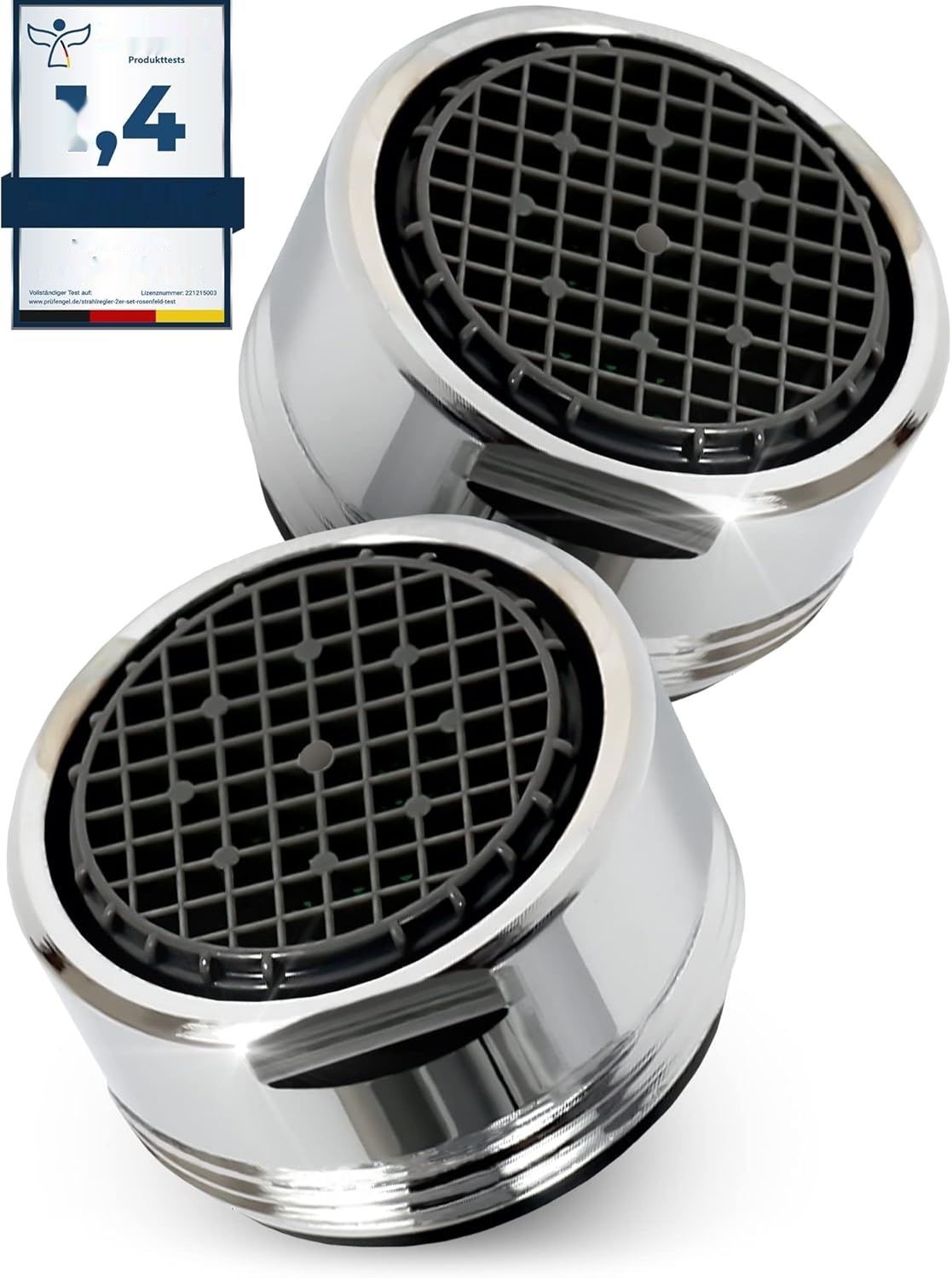 2 szt. perlatorów do baterii M24 z chromowanego mosiądzu – oszczędzacz