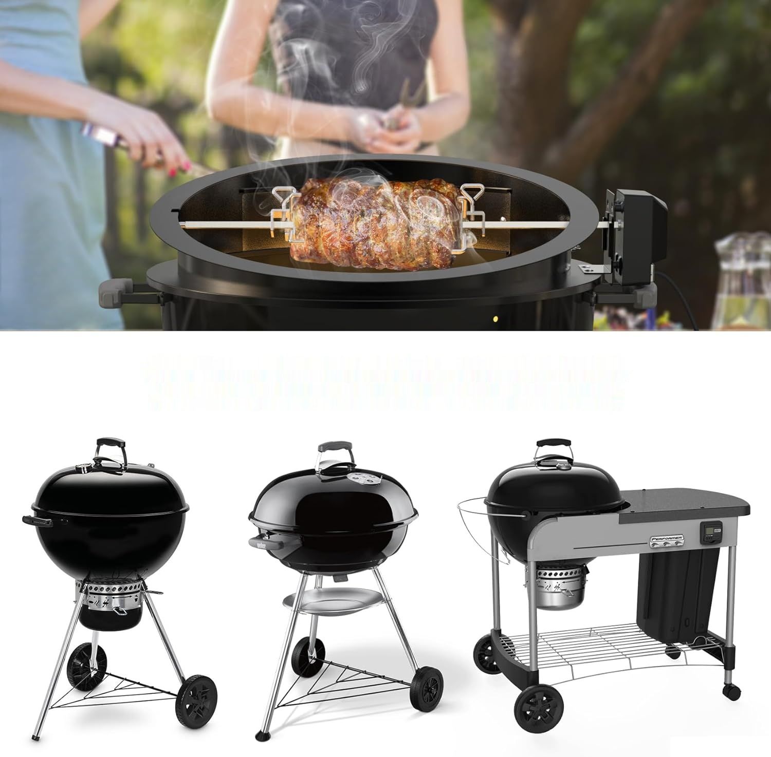 Zestaw  pierścieniem do pizzy do grilli kulistych 57 cm