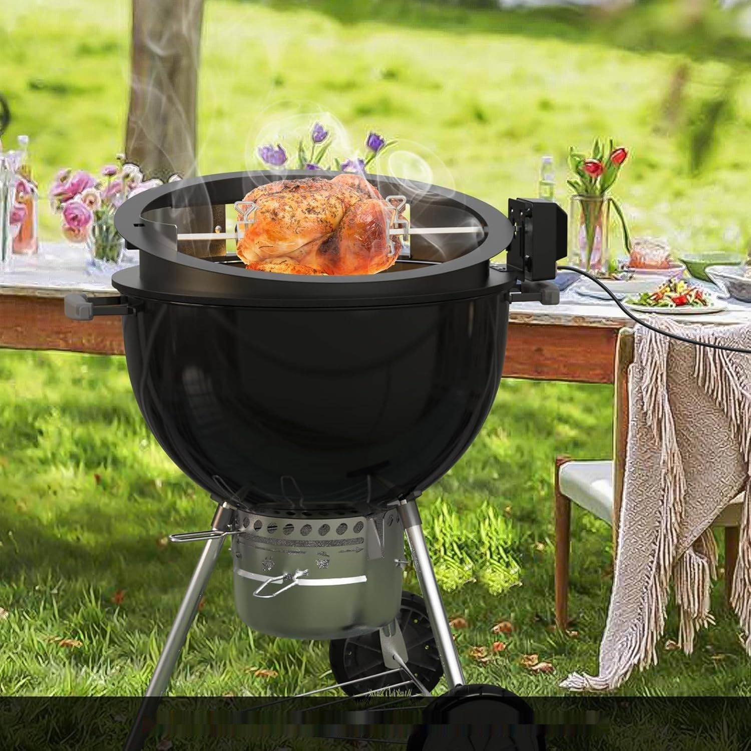 Zestaw  pierścieniem do pizzy do grilli kulistych 57 cm