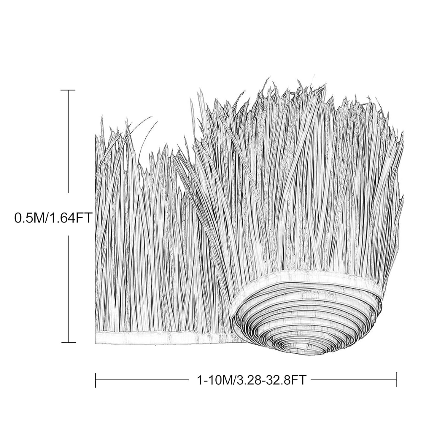 Rolka sztucznego poszycia dachowego z trawy palmowej 0,5 x 10 m