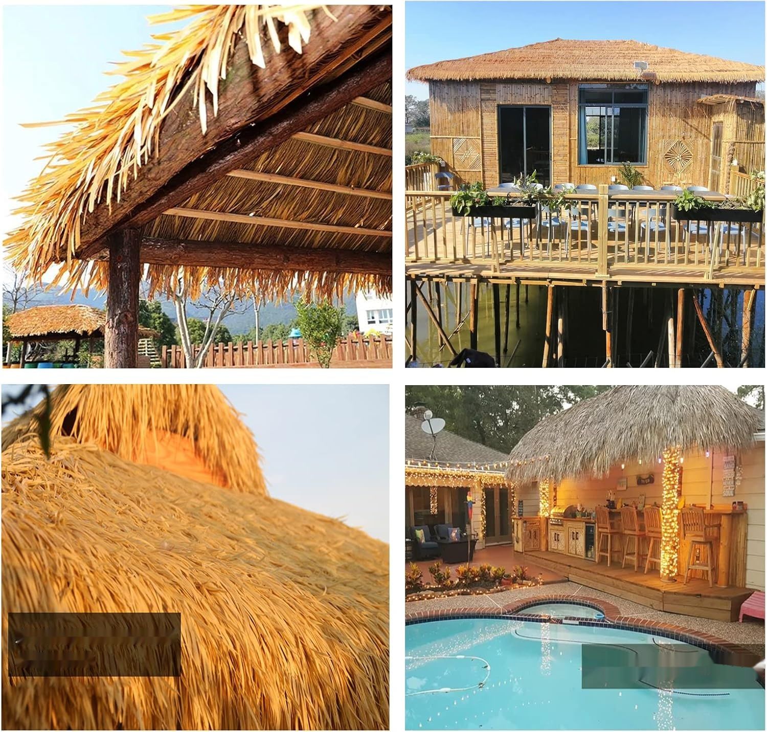 Rolka sztucznego poszycia dachowego z trawy palmowej 0,5 x 10 m