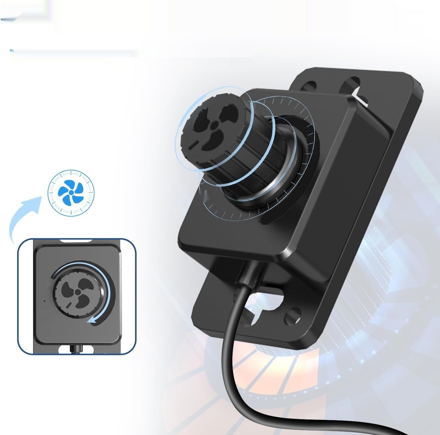 Aygrochy Regelowany wentylator kanałowy 100 mm, 363 m³/h z silnikiem EC