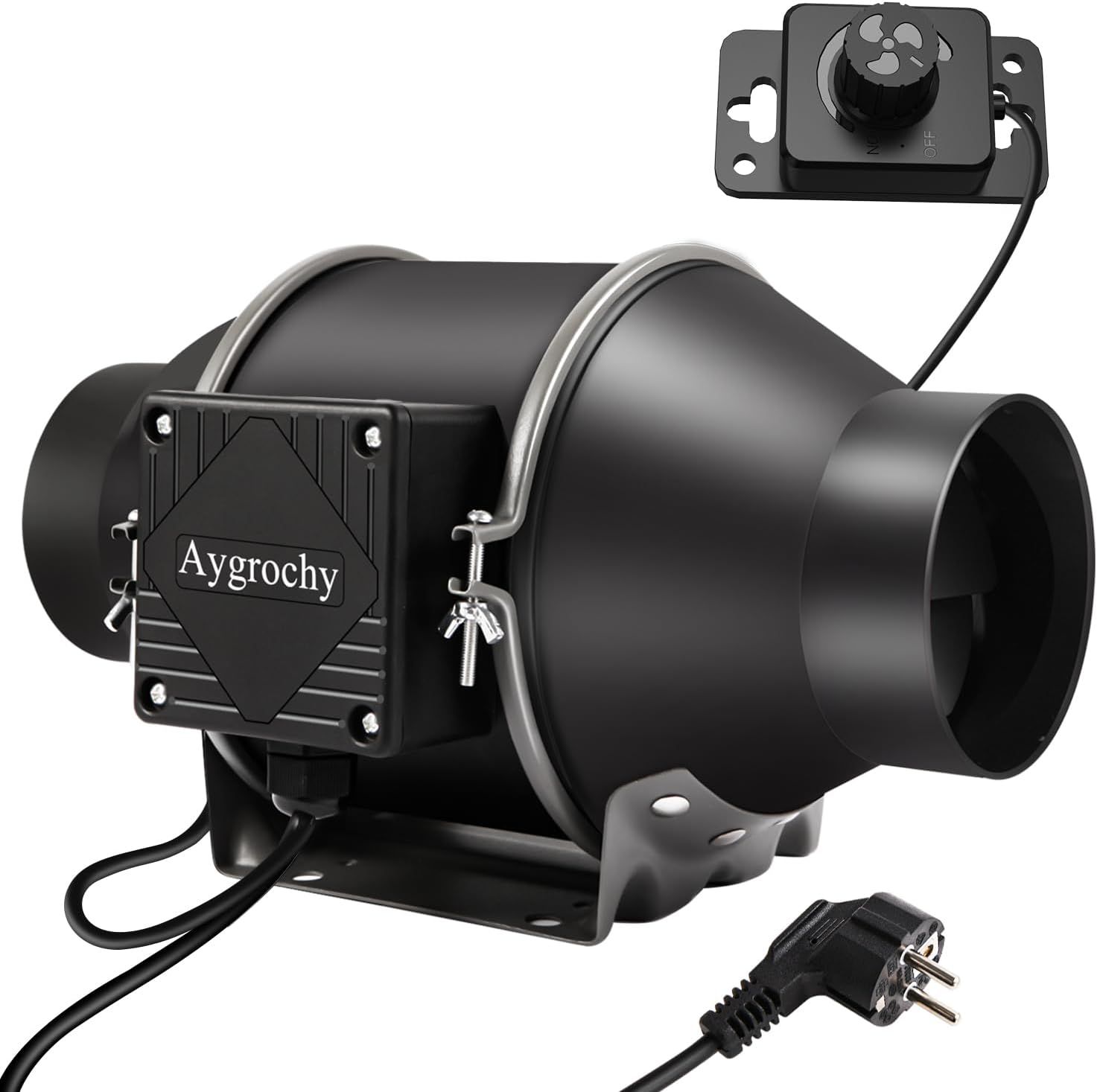 Aygrochy Regelowany wentylator kanałowy 100 mm, 363 m³/h z silnikiem EC