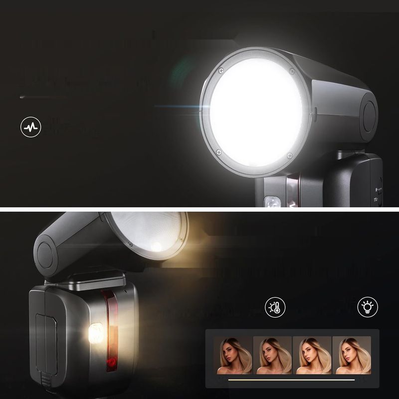 NEEWER Z2-F Flash Speedlite TTL z okrągłą głowicą do Fujifilm