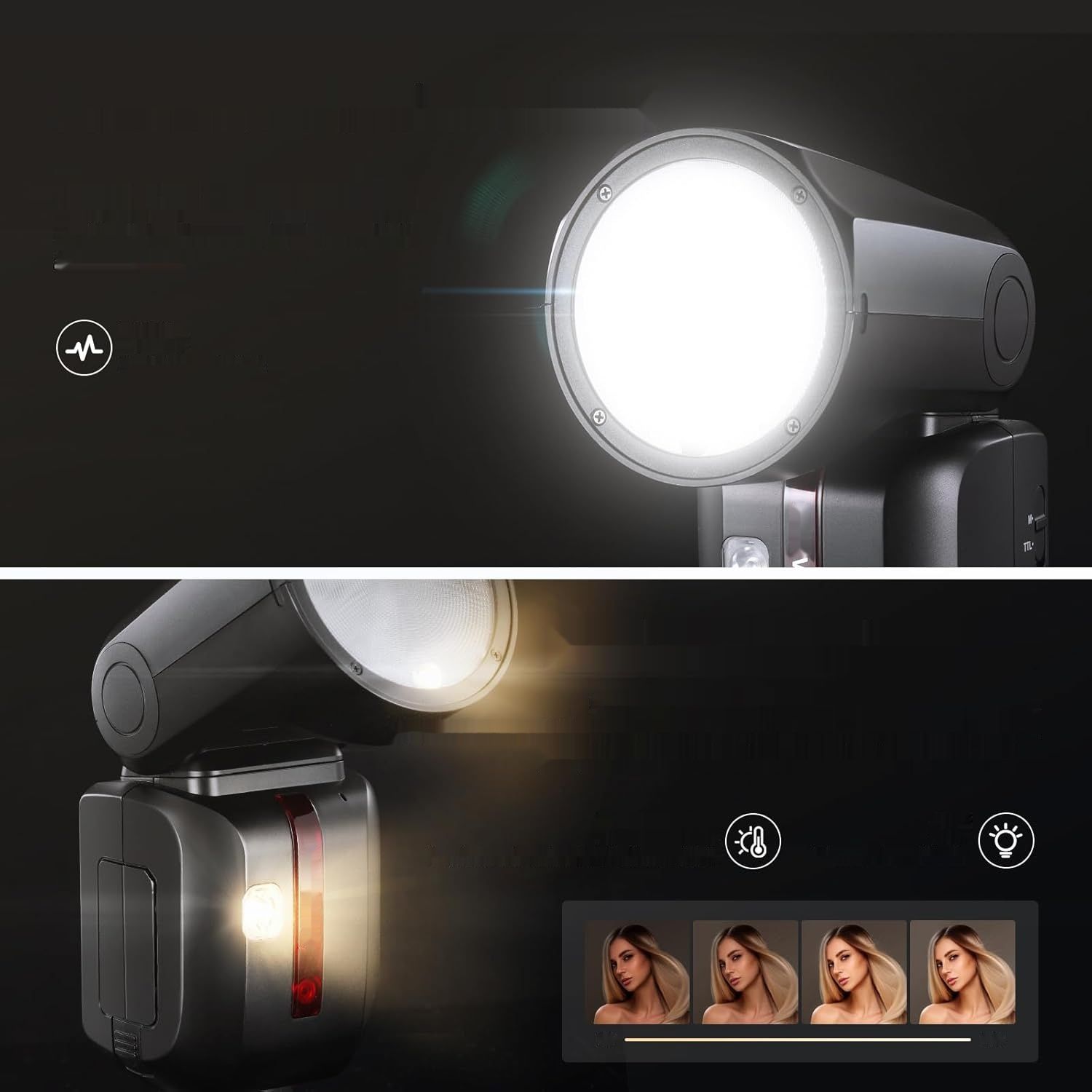 NEEWER Z2-F Flash Speedlite TTL z okrągłą głowicą do Fujifilm