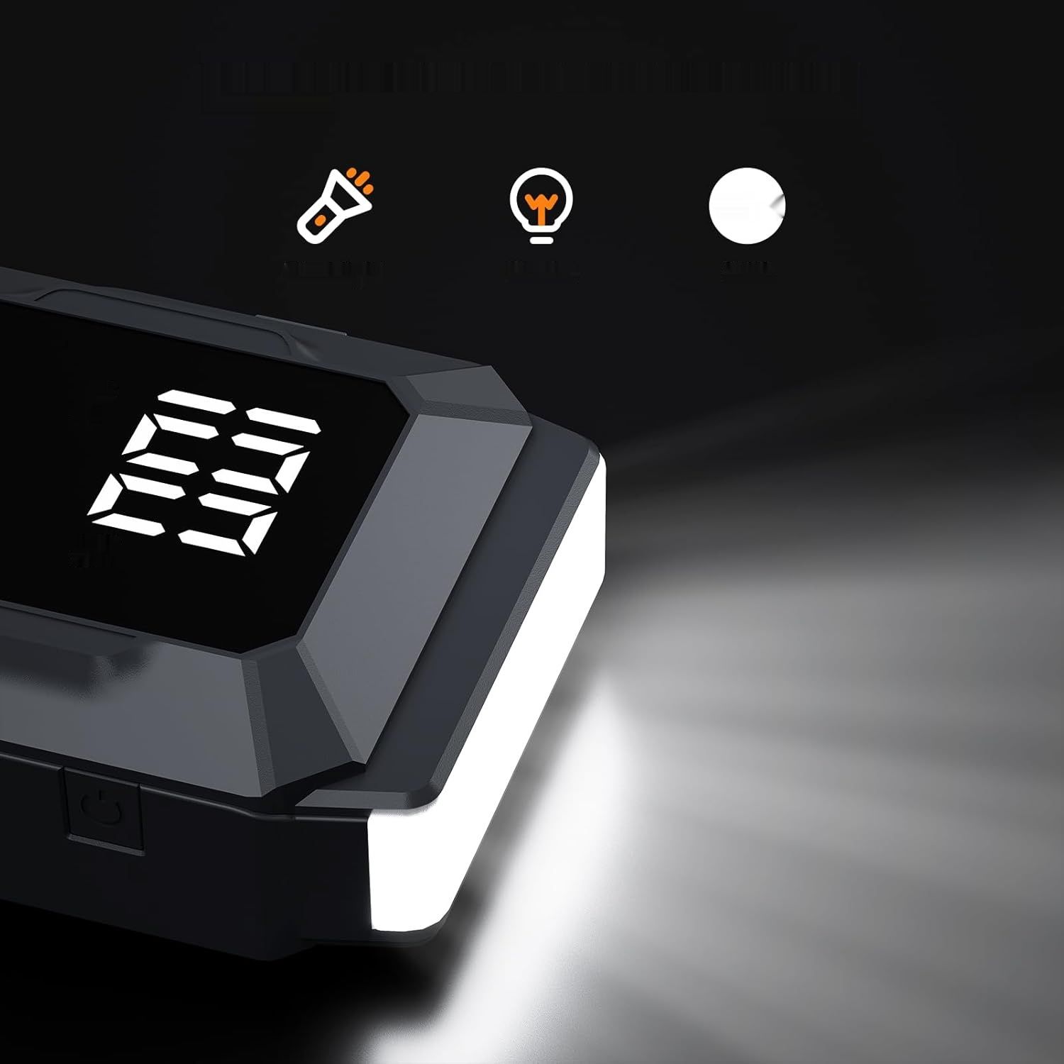 Povasee A40 Booster Batterie do Samochodu 5000A z ekranem LCD 3"