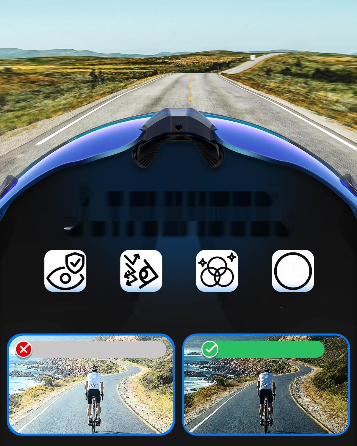 Victgoal okulary rowerowe z polaryzacją UV400